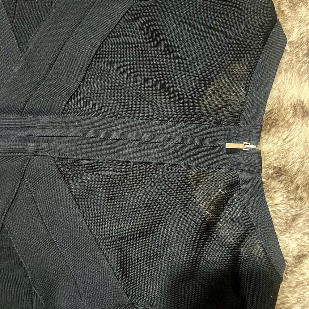 bebe Black Long Sleeve Dress - Picture 3 of 4